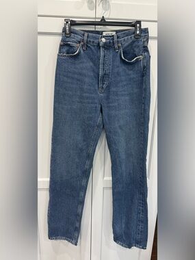 Agolde NEW Size 25 90s Pinch Waist High Rise Straight Jeans in Control $228 MSRP